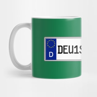 Germany car license plate Mug